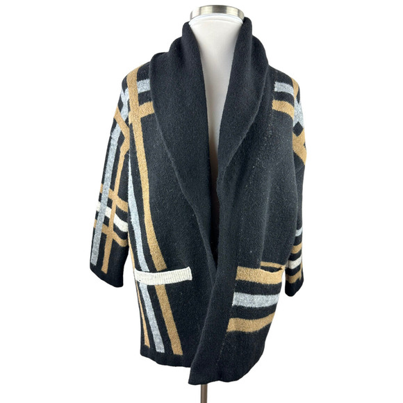 NWT Anthropologie Ferna Plaid Sweater Coat Wool Blend Women's SP Small Petite - Picture 13 of 14